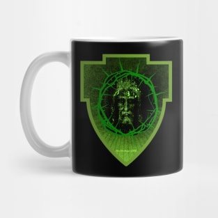 Shield with The Holy Face of Christ Encircled by the Crown of Thorns Mug